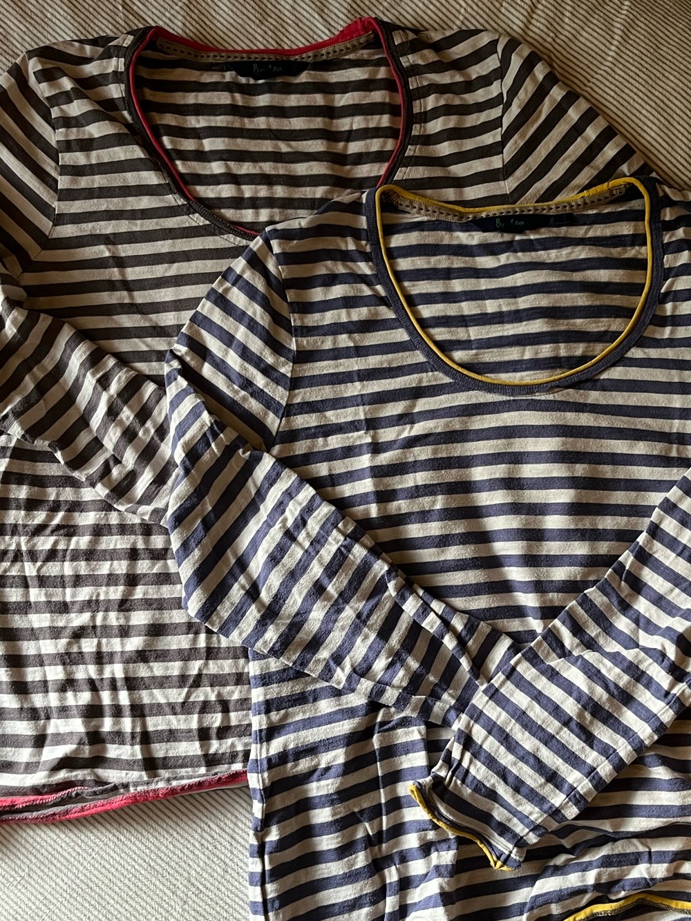 Boden striped cotton tops set of 2